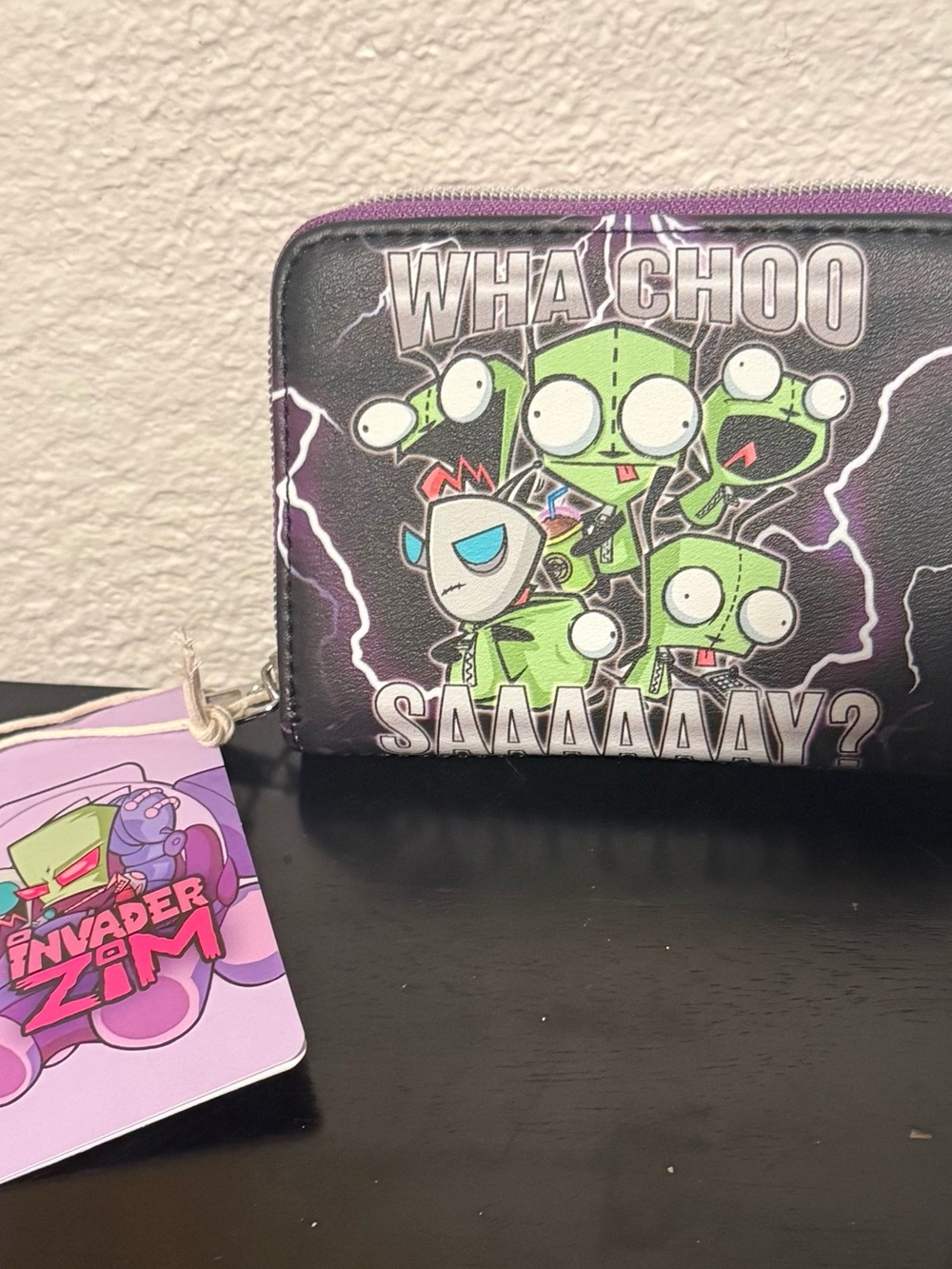 Loungefly soft tag Invader Zim GIR Zip Around Wallet